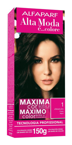 Kit Tintura Alfaparf  Alta Moda É Colore Pigmentos Micronizados Concentrados Tono 1 Negro Para Cabello