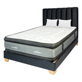 Combo Pocket Queen Excalibur+ Base Cama+ Cabecero+ Almohadas