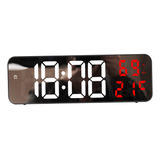 Relógio De Parede Decorativo Led Digital 3d Com Bateria Reca
