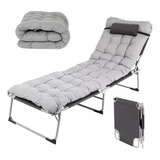 Cama Plegable Portatil De Reforzado Con Colchon Desmontable