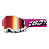 Goggle Bici Mtb 100% Accuri 2 Roy Mirror Red Lens