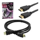 Kit 12 X Cabo Hdmi Gold 1.4 4k Hd 2 Metros Pix 018-0214