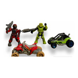 Set De Figuras Halo Mega Construx Coleccionables Spartans