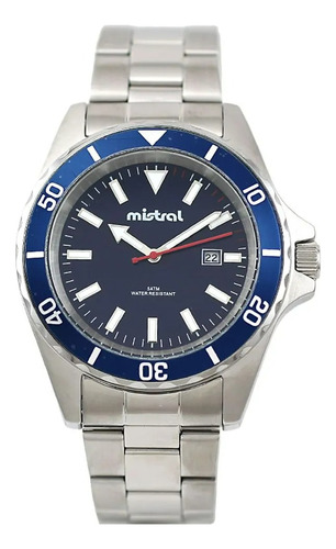 Reloj Mistral Gst-7236-2b Acero 50m Para Hombre Liniers