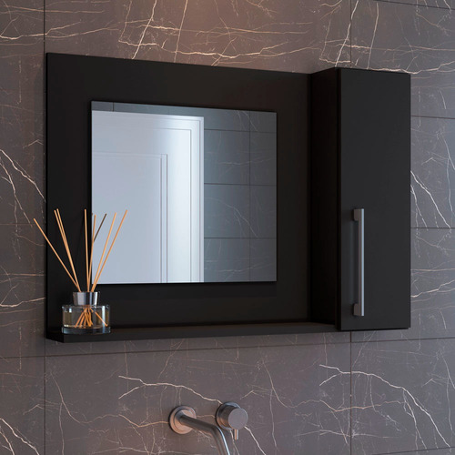 Armário Com Espelho Para Banheiro 75cm X 54cm - Promoção