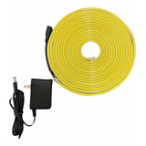 Neon Flex Rollo5m 12v Ip68 Sumergible Amarillo Incluyedriver