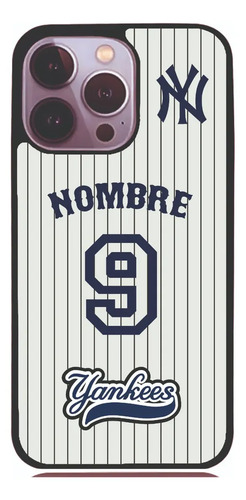Funda Personalizada Con Nombre Ny Yankees V3 Ip