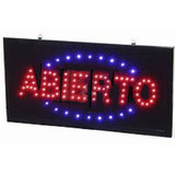 Cartel Led Importado + Sensor Alarma