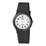 Reloj Q&q Qyq Vp46j039y Deportivo Silicona Hombre + Estuche Color De La Correa Negro