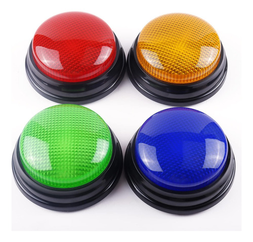 4 Piezas Kit Buzzer Game Answer Buzzer De  Con Luz Y Sonido