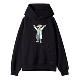  Buso Buzo Hoodie Futurama Profesor Negro Unisex