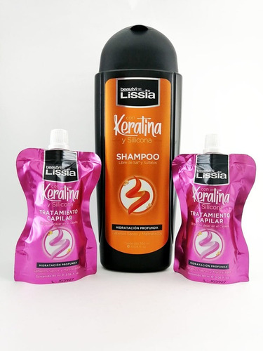 Kit Shampoo+tratamiento Sachet X2 Ketarina Y Silicona Lissia