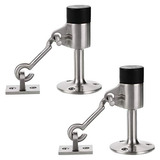 Tapones De Puerta Sumnacon De Acero Inoxidable Con Gancho, 2