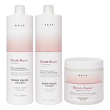 Kit Braé Blonde Repair Trio Shampoo Cond 1000ml + Masc 500g