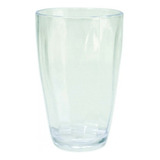 Vaso Acrilico Transparente Facetado Moderno Oferta Pack X8