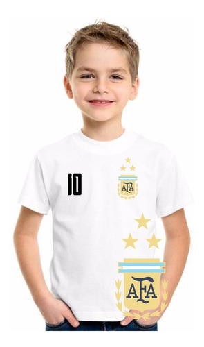 Camiseta Argentina 3 Estrellas Estampamos Gratis Nombre Y Nr