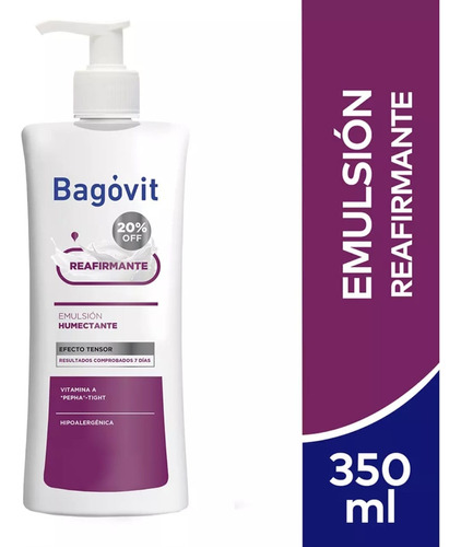 Crema Bagóvit Reafirmante Emulsión Humectante 350ml