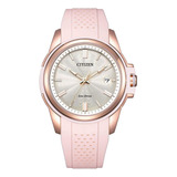 Citizen Weekender Woman Gold Dial Fe6138-05b Color De La Correa Rosa Color Del Bisel Oro Color Del Fondo Oro