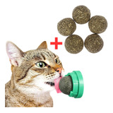 Pack Bola Hierba Gatera Catnip Adhesivo + 5 Repuestos Gatos 