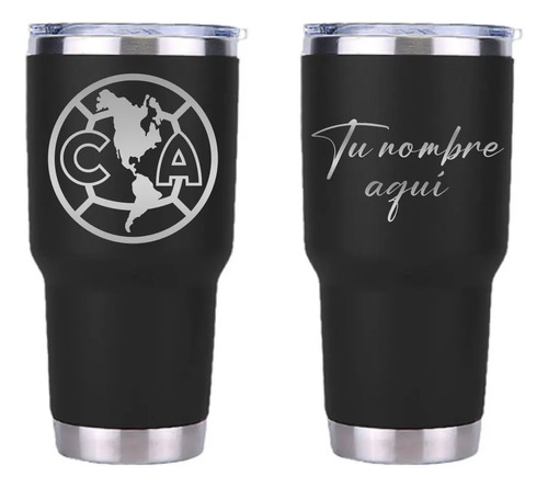 Termo Club Águilas America 30oz Personalizado Grabado Laser | Envío gratis