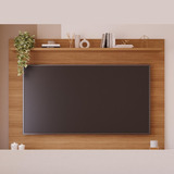 Painel Para Tv 70 Polegadas Solite 1 Prateleira Mdf Nature