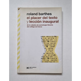 El Placer Del Texto Y Elección Inaugural - Roland Barthes