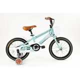 Bicicleta Paseo Infantil Dencar Lamborghini 7155  2024 R16 Frenos V-brakes Color Celeste Con Ruedas De Entrenamiento  