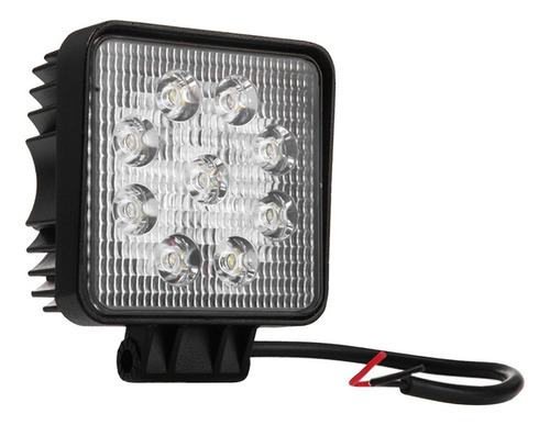 Foco De Luz De Trabajo Led Cuadrado De Aluminio 9-32v Para