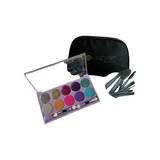 Set De Maquillaje 10 Sombras + 8 Brochas  + Portacosmeticos