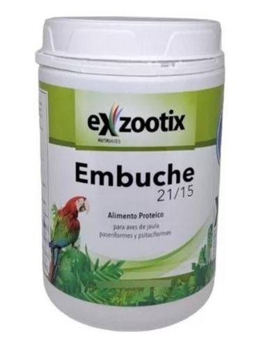 Pasta De Embuche Aves Loros Exzootix 21/15 X 500 Gr Caba