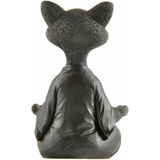 Estatua De Gato Para Meditación, Buda, Yoga, Decoración De G