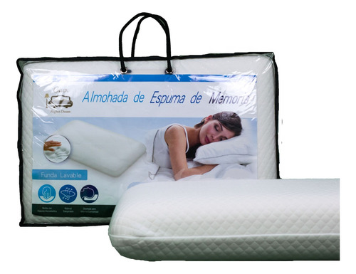 Pack Almohada Viscoelastica Con Memoria 2 Plazas