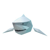 Cabeza De Tiburón De Papel 3d Decoración