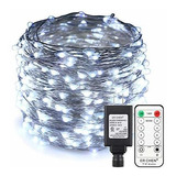 Luces Led 99 Pies, 300 Led Azules Para Navidad