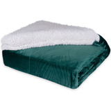 Cobertor Casal Plush/sherpa Bella Enxovais Dreams Jade