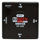 Switch Divisor Hub Hdmi 1.4 Splitter 3 Portas Knup Kp-3456