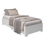 Cama Box Base Solteiro Desmontável Branco 