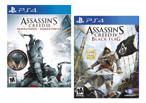 Combo Pack Assassin's Creed 3 + Assassin's Lv Ps4 Nuevos*