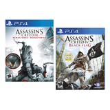 Combo Pack Assassin's Creed 3 + Assassin's Lv Ps4 Nuevos*