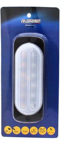 Plafón Flash De Emergencia Rojo/azul 12 Leds 11cm Ds