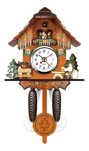 Reloj De Pared De Madera De Cuco Antiguo Pájaro, Campana, Al