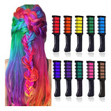 Kalolary 10 Colores Tiza Para El Cabello Para Niñas Regalo D