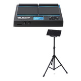 Kit Alesis Samplepad 4 Percussão Eletrônica Com Suporte