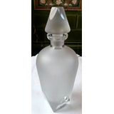 Antigua Licorera Botellon Cristal Esmerilado Estilo Art Deco