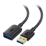 Cable De Extensión Usb 3.0 Tipo A, Macho A Hembra, De , Negr