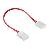 Cople Cable Tiras Led Un Color 15cm Conector Presión Steren