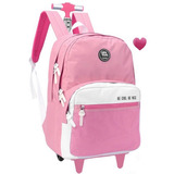 Mochila Feminina Escolar Juvenil Grande Cabe Fichário Up4you