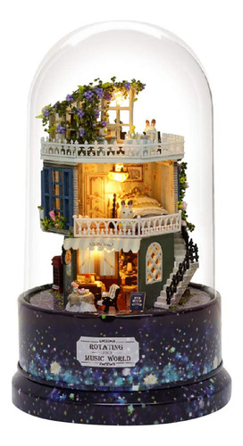 Casa De Munecas En Miniatura, Mini Casa De Munecas Con Muebl
