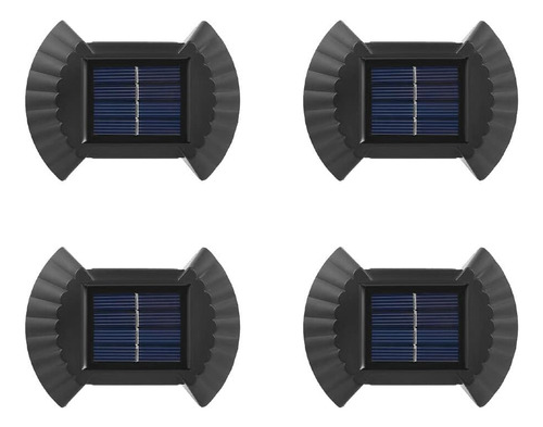 Pack Of 4 Ip65 Waterproof Solar Patio And Street Wall Light