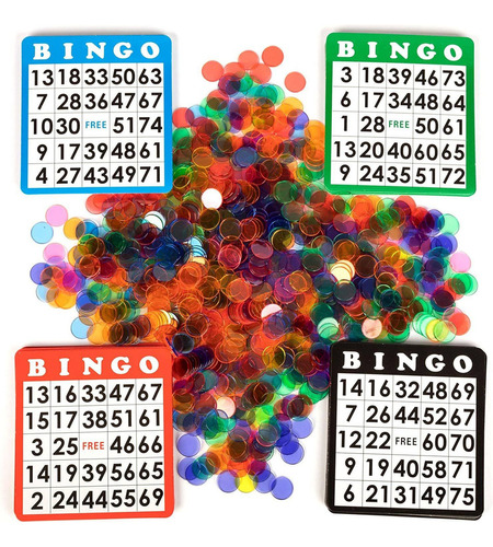 Bingo Hall Bundle - 100 Pack Of Playing Cards  1,000 Mixed G